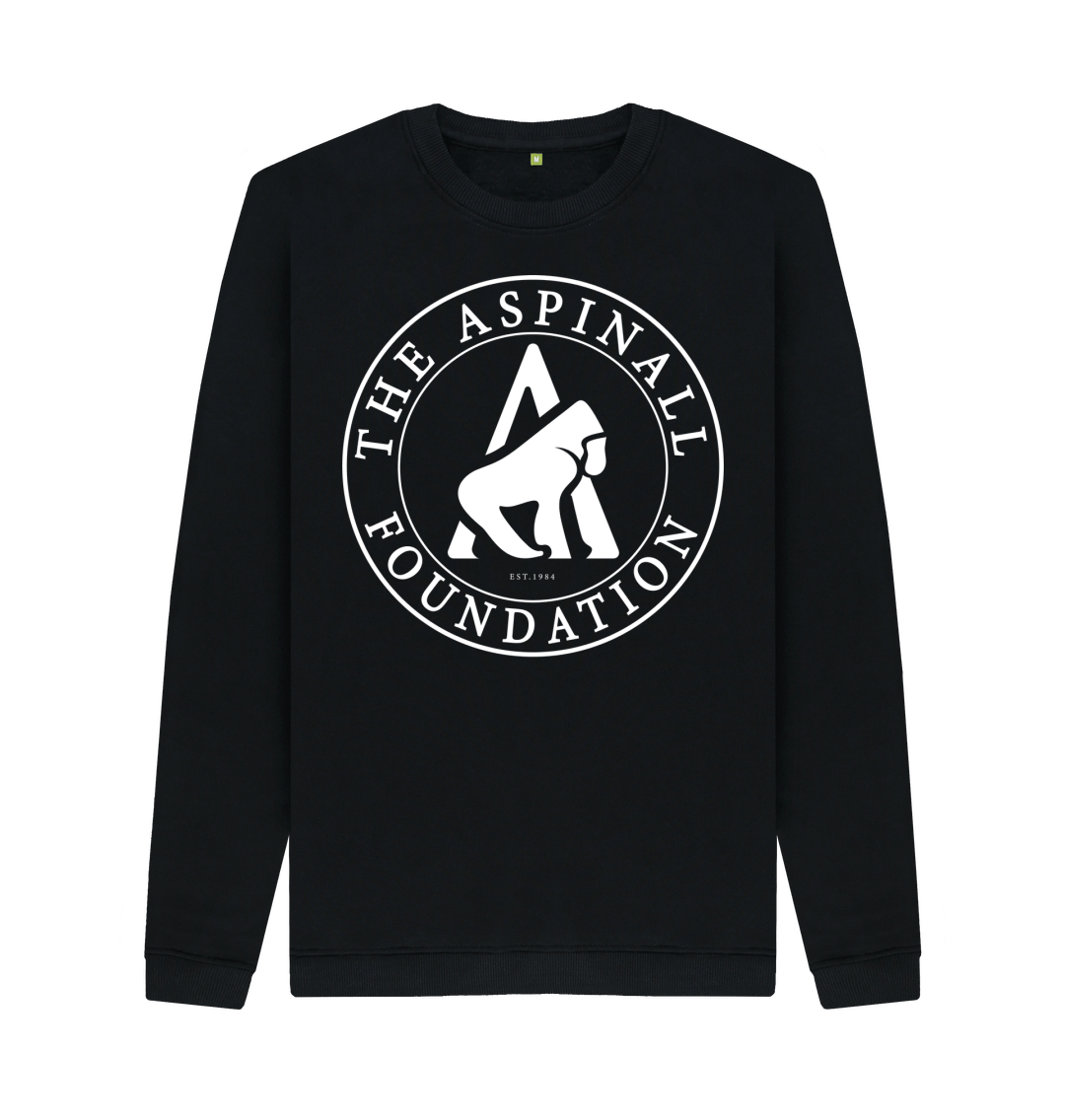 Black Printed Sweater Front