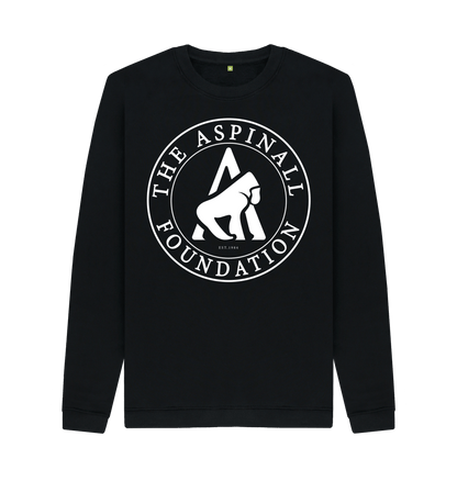 Black Printed Sweater Front