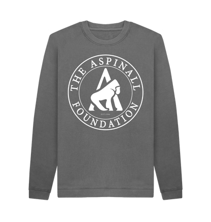 Slate Grey Printed Sweater Front