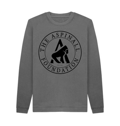 Slate Grey Printed Sweater Front